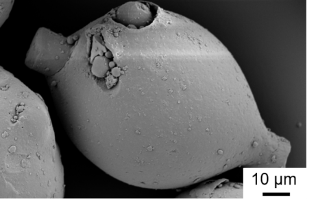 In-particle filled pp-powder